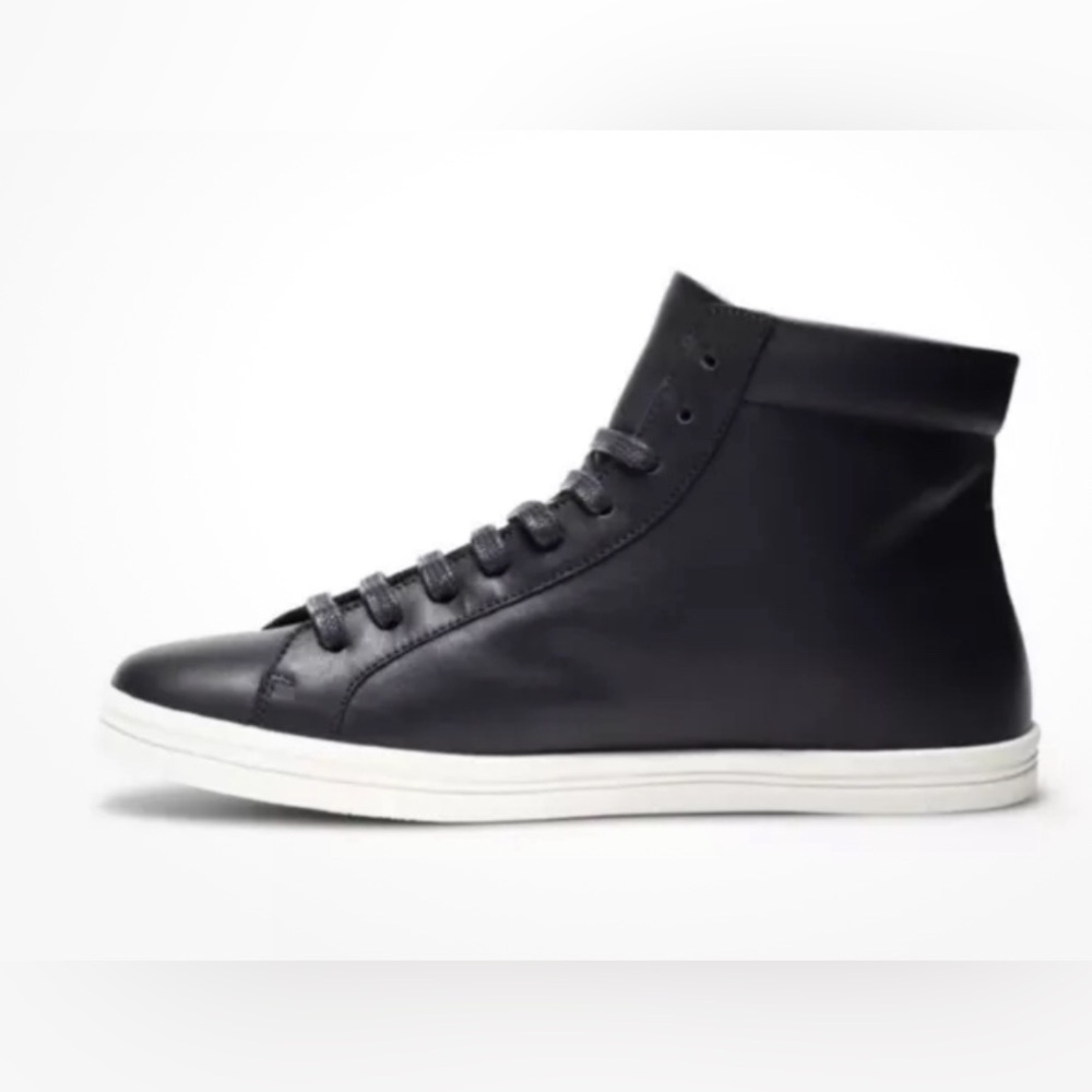FREDA SALVADOR Sal Women's Lace Up High Top Leather Sneakers Black Size 8 NWOT - Picture 2 of 8